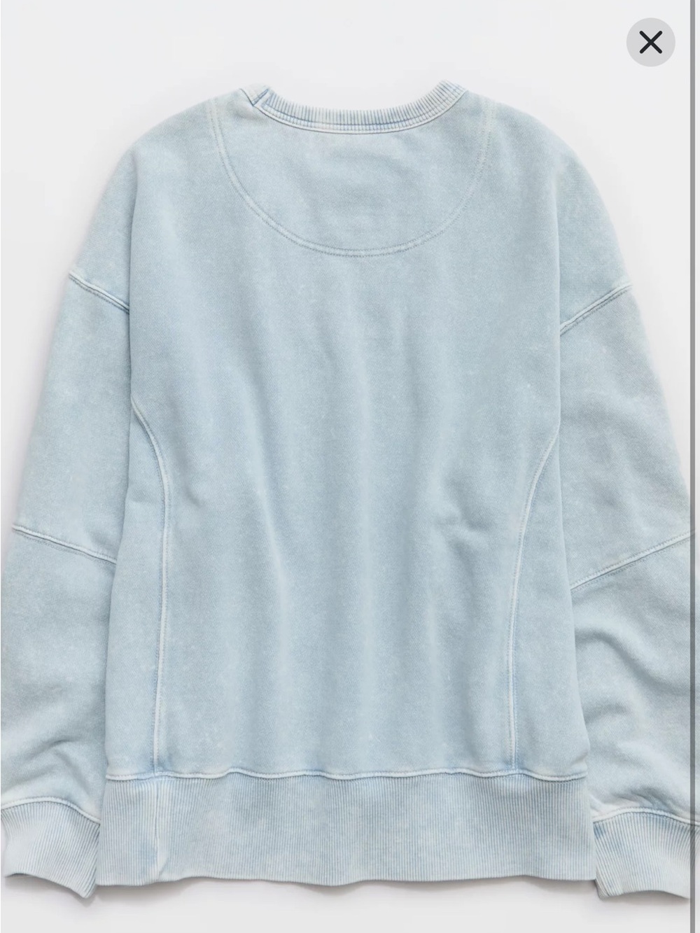 NWT Aerie Go-To Sweatshirt in Cloud Wash - Picture 4 of 10